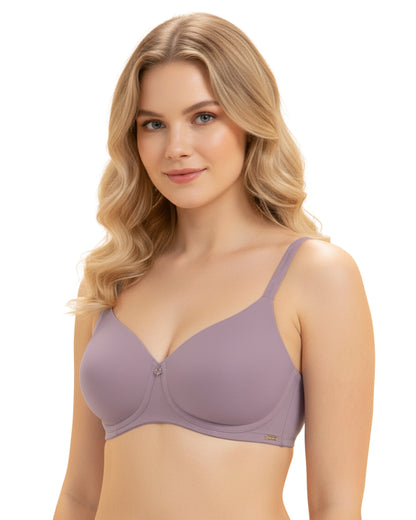 amante Effortless Bliss Padded Non-Wired T-Shirt Bra | Seamless Eco-Friendly Comfort Bra | BRA103001