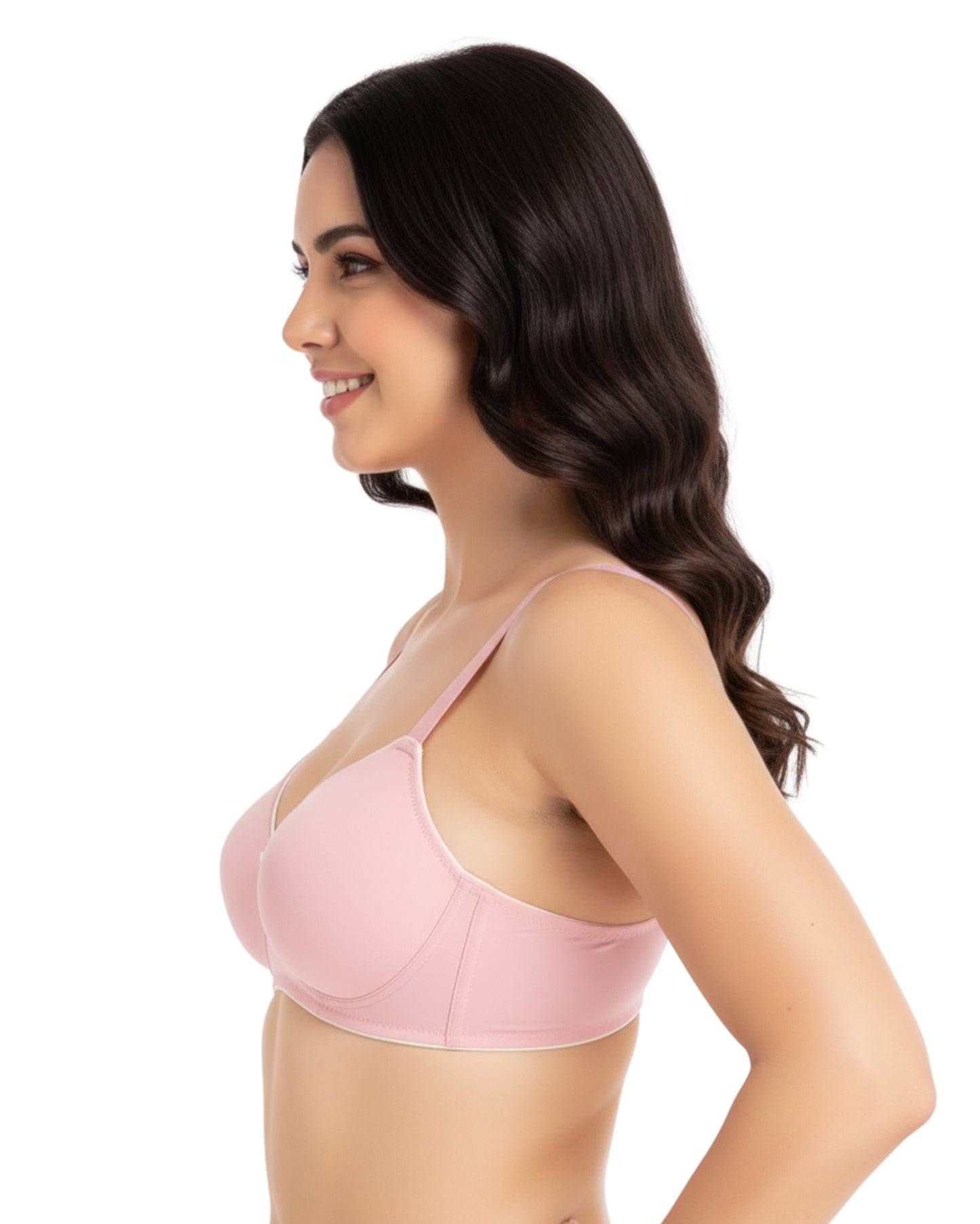 amante Padded Non Wired Microfiber Bra | Full Coverage Seamless T-Shirt Bra for Women | BRA10901