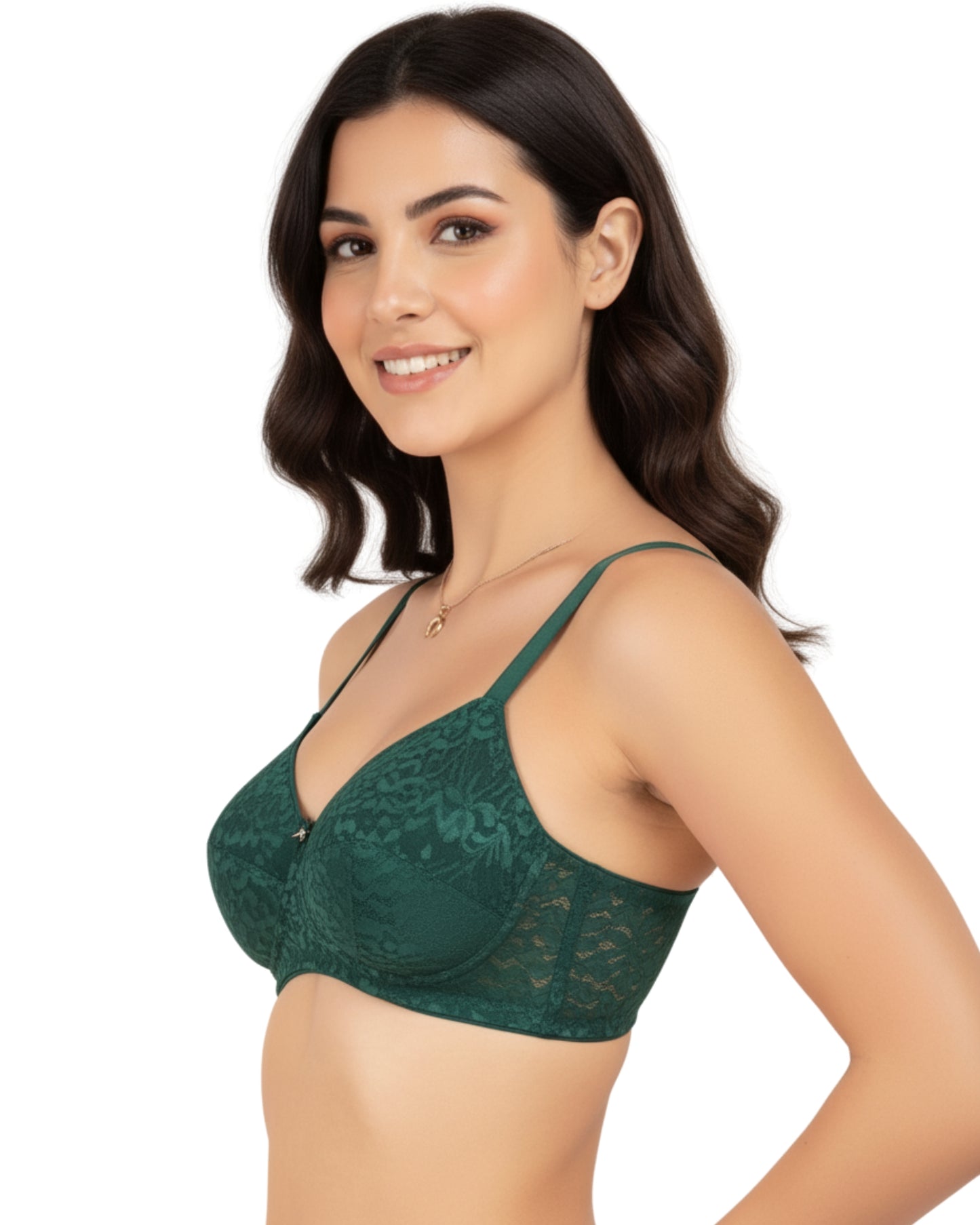 amante Allure Embrace Non-Padded Non-Wired Lace Bra | Dual Jacquard Lace Bra | BRA111301