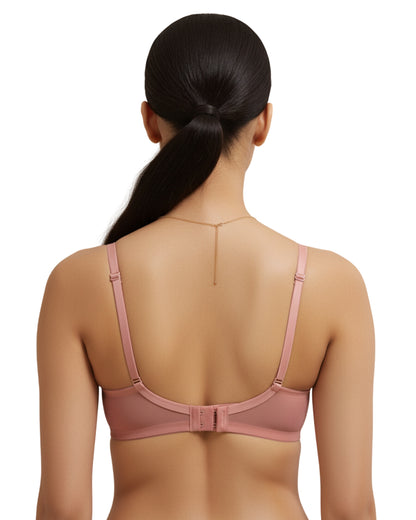 amante Glimmer Lace Padded Wired Bra | Balconette Bralette with Shimmer Lace | BRA111701