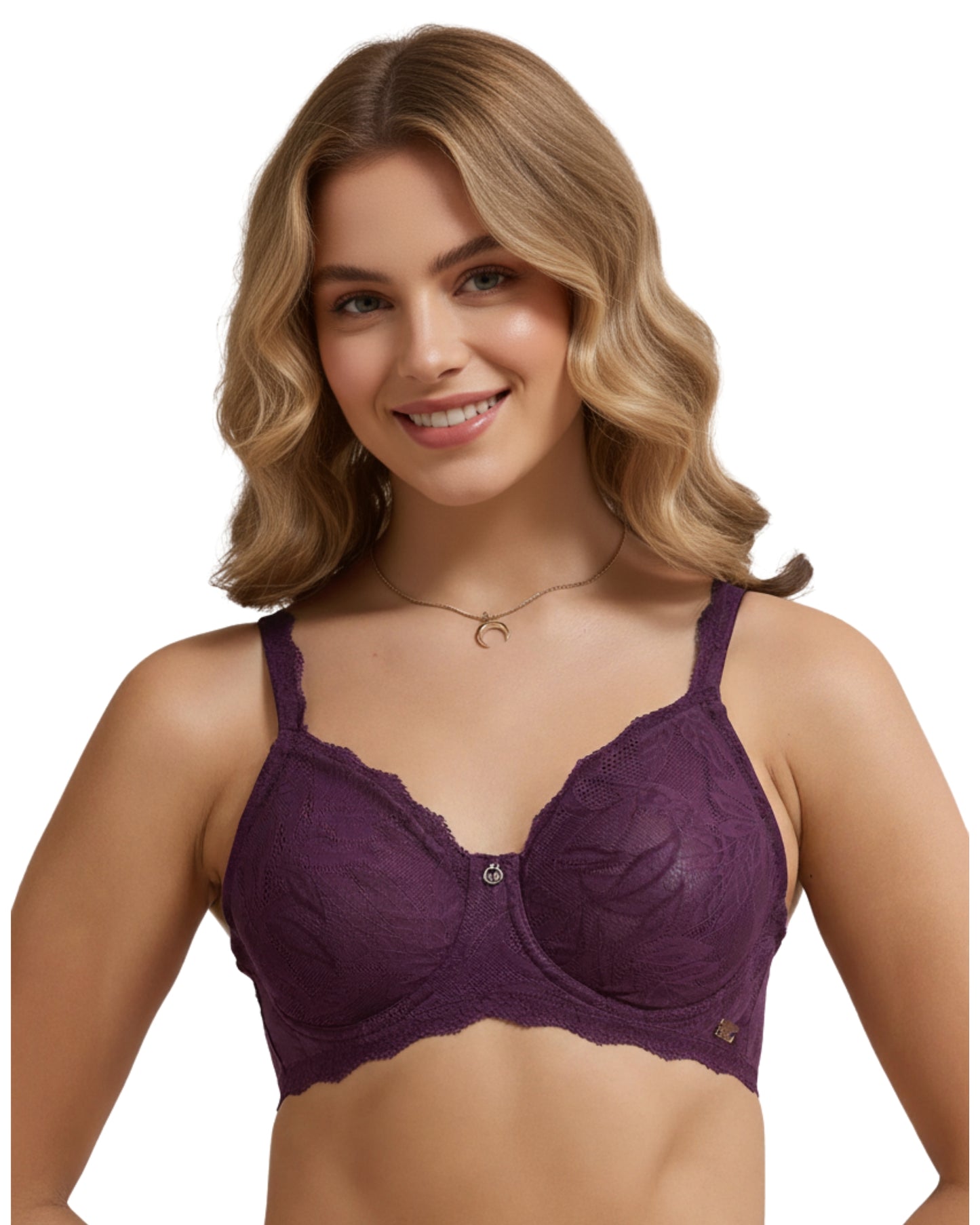 amante Lush Lace Lift Non-Padded Wired Bra | Full Coverage SoftFlex Lace Bra for Women | BRA112501