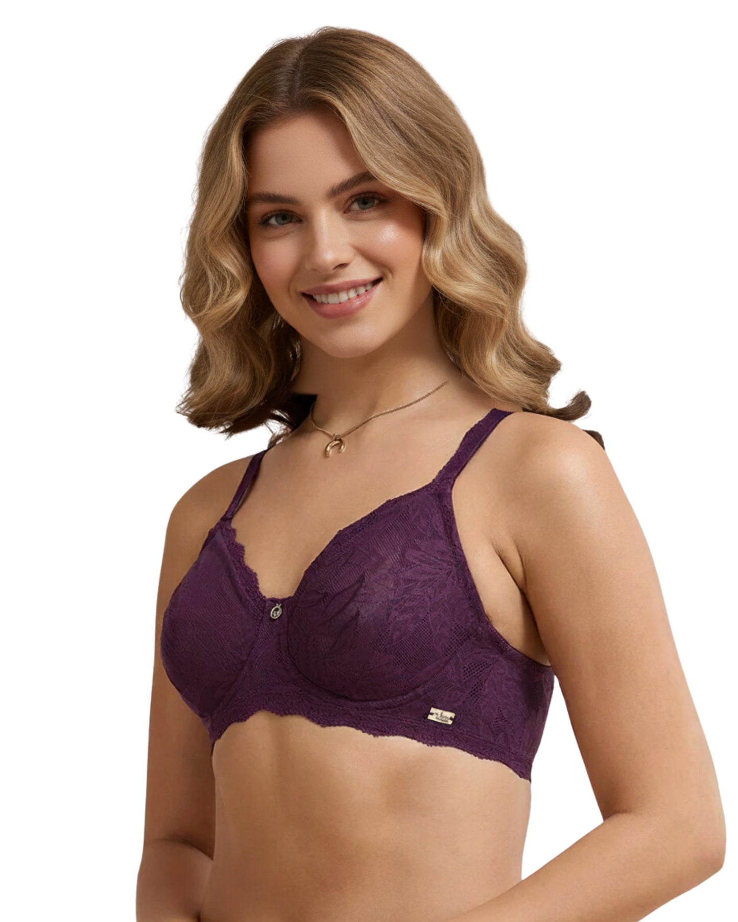 amante Lush Lace Lift Non-Padded Wired Bra | Full Coverage SoftFlex Lace Bra for Women | BRA112501