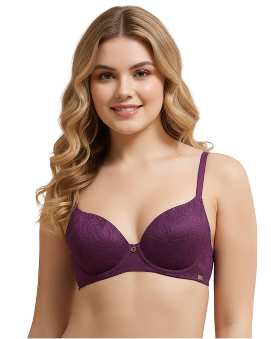 amante Lush Lace Bra | Padded Wired Full Coverage SoftFlex Lace Bra for Women | BRA112601