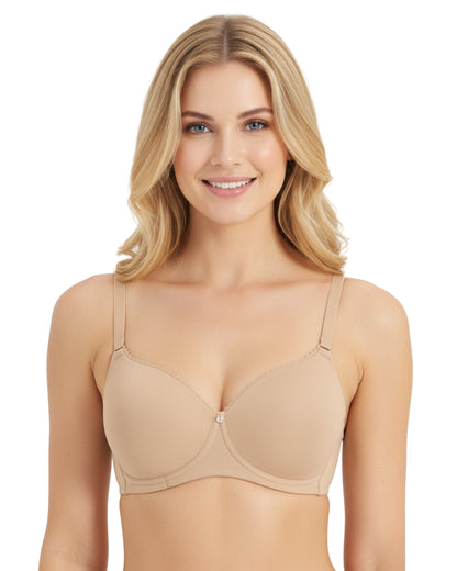 amante Signature Cotton Bra | Non-Padded Non-Wired Full Coverage Everyday Bra | BRA75301