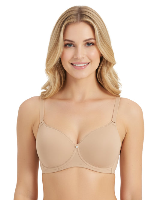 amante Signature Cotton Bra | Padded Non-Wired Full Coverage Everyday T-Shirt Bra | BRA75501