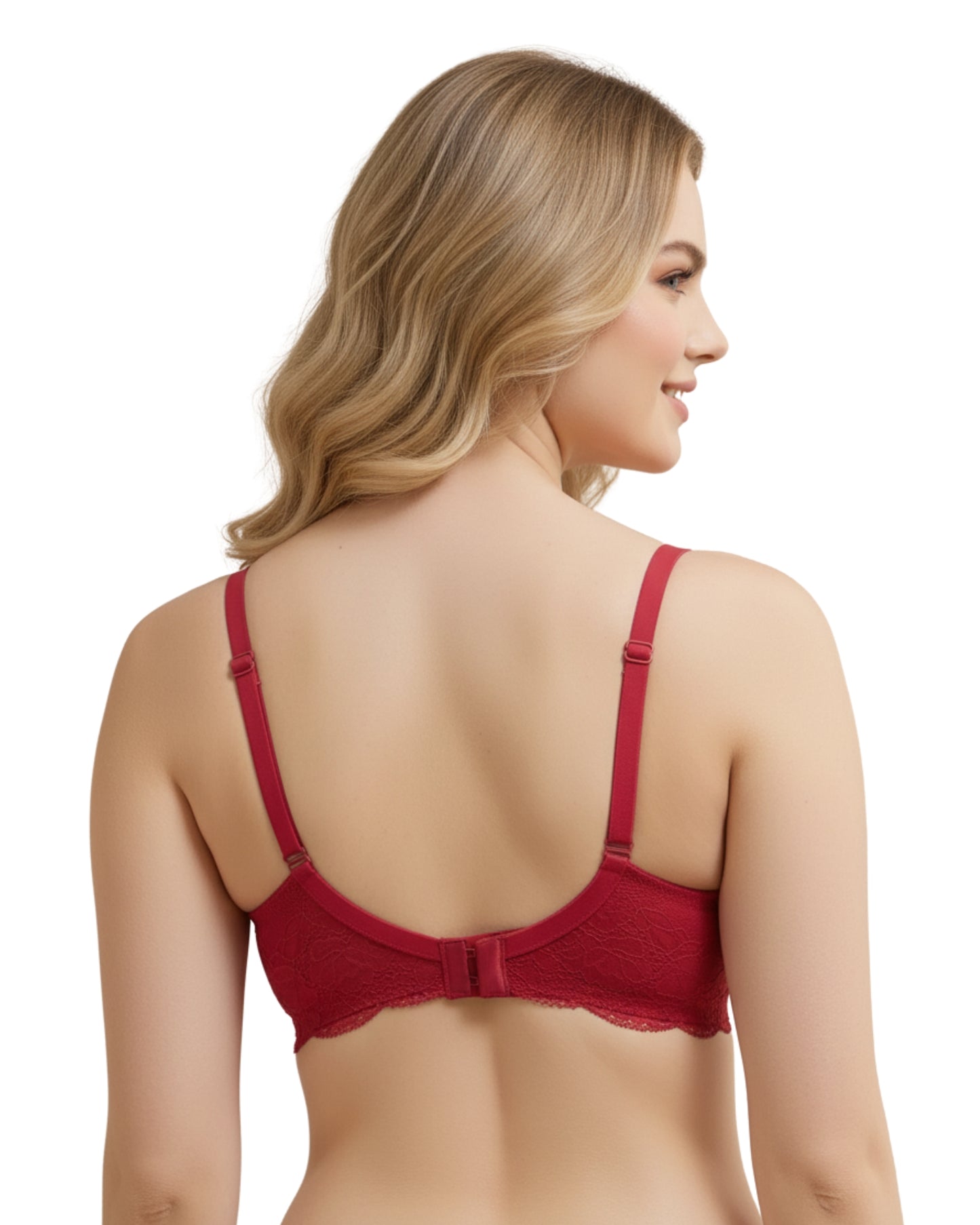 amante Lace Elegance Bra | Padded Non-Wired Lace & Microfiber Bra for Women | BRA87701