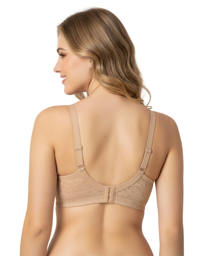 amante Lace Elegance Bra | Padded Non-Wired Lace & Microfiber Bra for Women | BRA87701