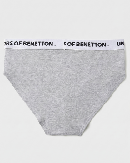 Benetton Boys Cotton Elastane Brief Pack of 3 23P3096ucb01i | 93% Cotton 7% Elastane Kids Underwear 902