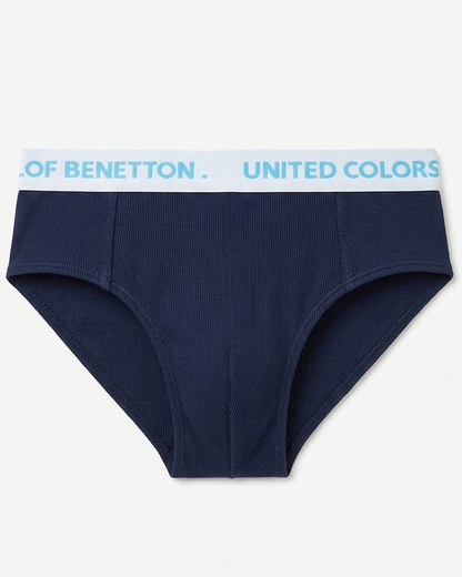 Benetton Boys Cotton Elastane Brief Pack of 3 23P3096ucb01i | 93% Cotton 7% Elastane Kids Underwear 901