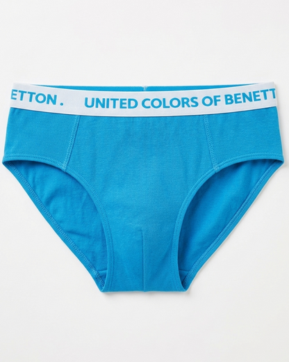 Benetton Boys Cotton Elastane Brief Pack of 3 23P3096ucb01i | 93% Cotton 7% Elastane Kids Underwear 902