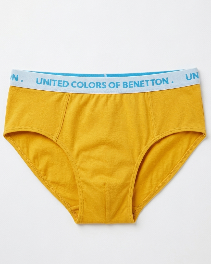 Benetton Boys Cotton Elastane Brief Pack of 3 23P3096ucb01i | 93% Cotton 7% Elastane Kids Underwear 903