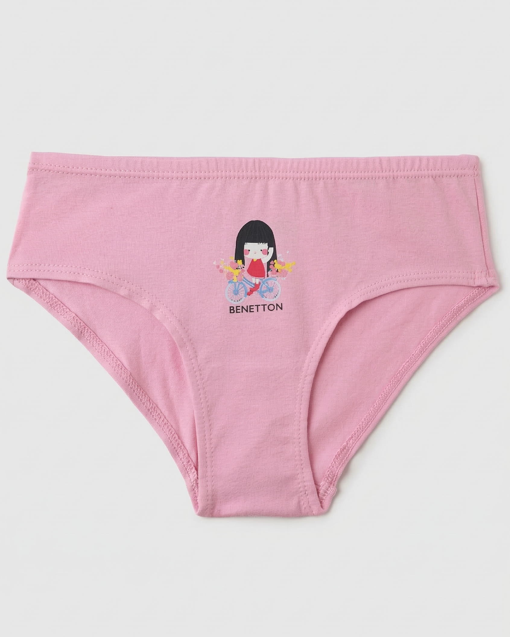 Benetton Girls Cotton Elastane Panty Pack 23P3096ucg02i | 93% Cotton 7% Elastane Kids Underwear 903