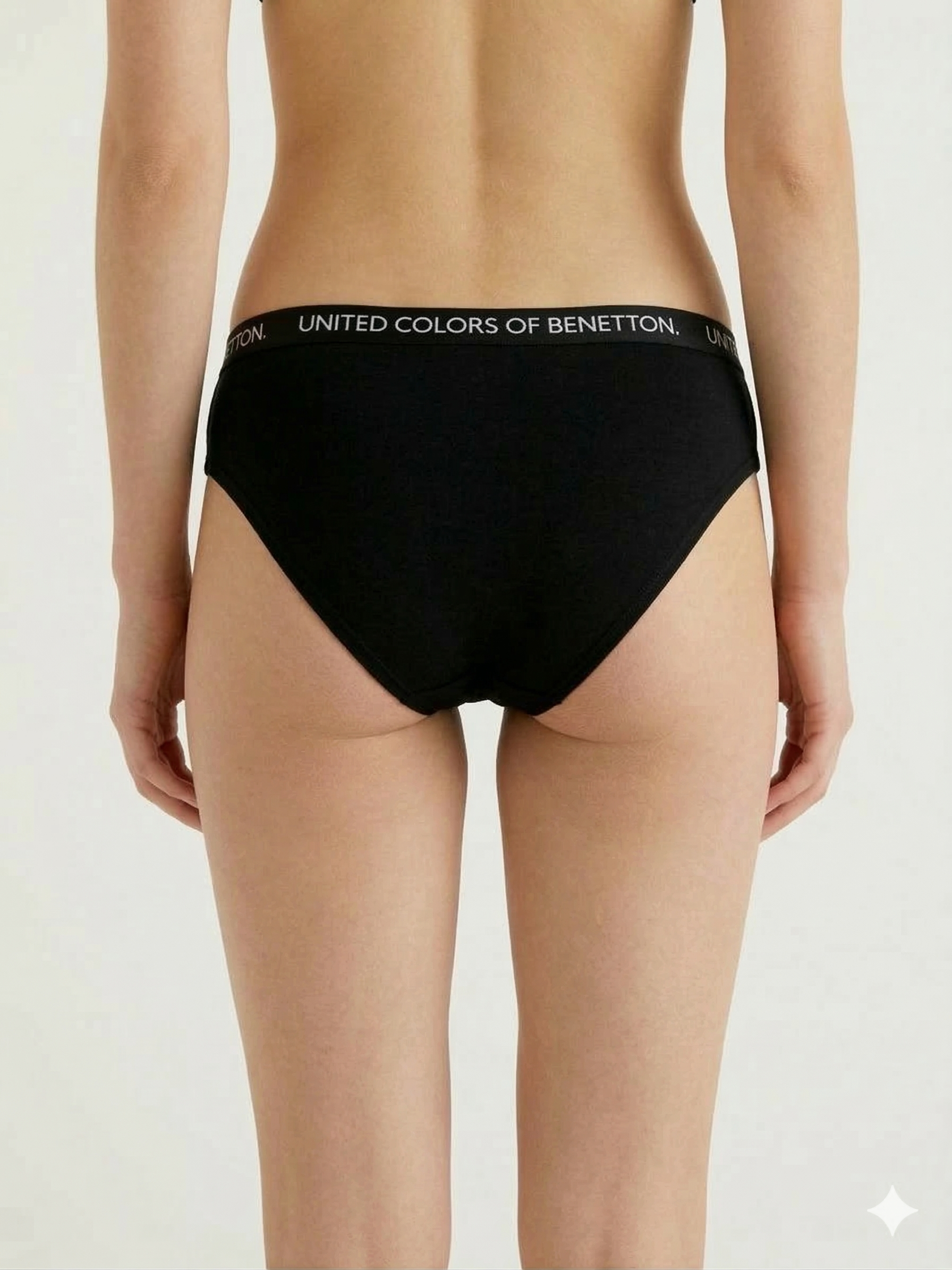 Benetton Women’s Cotton Elastane Hipster Panty Pack 23P3096ucw01i | 93% Cotton 7% Elastane 902