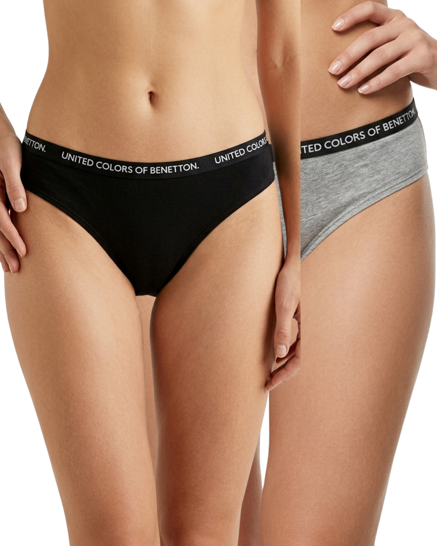 Benetton Women’s Cotton Elastane Hipster Panty Pack 23P3096ucw01i | 93% Cotton 7% Elastane 903
