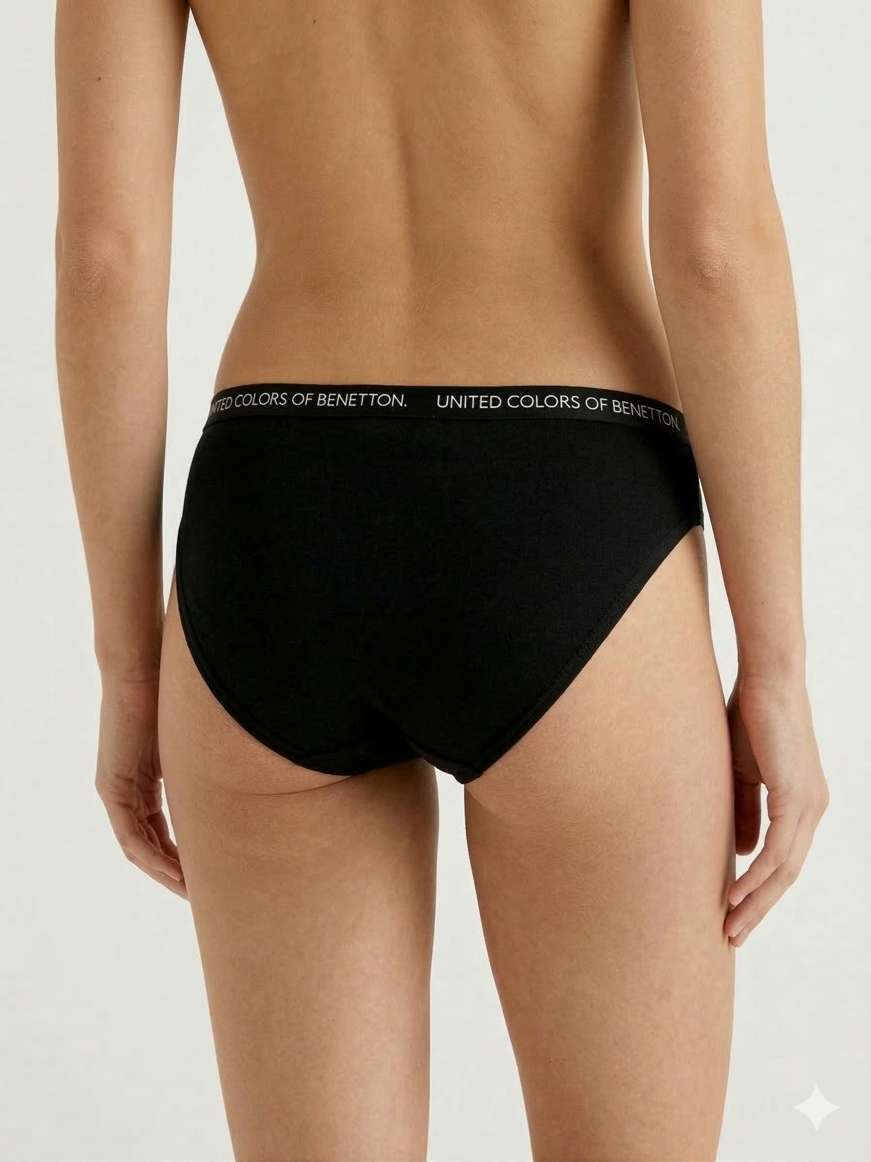 Benetton Women’s Cotton Elastane Hipster Panty Pack 23P3096ucw01i | 93% Cotton 7% Elastane 903
