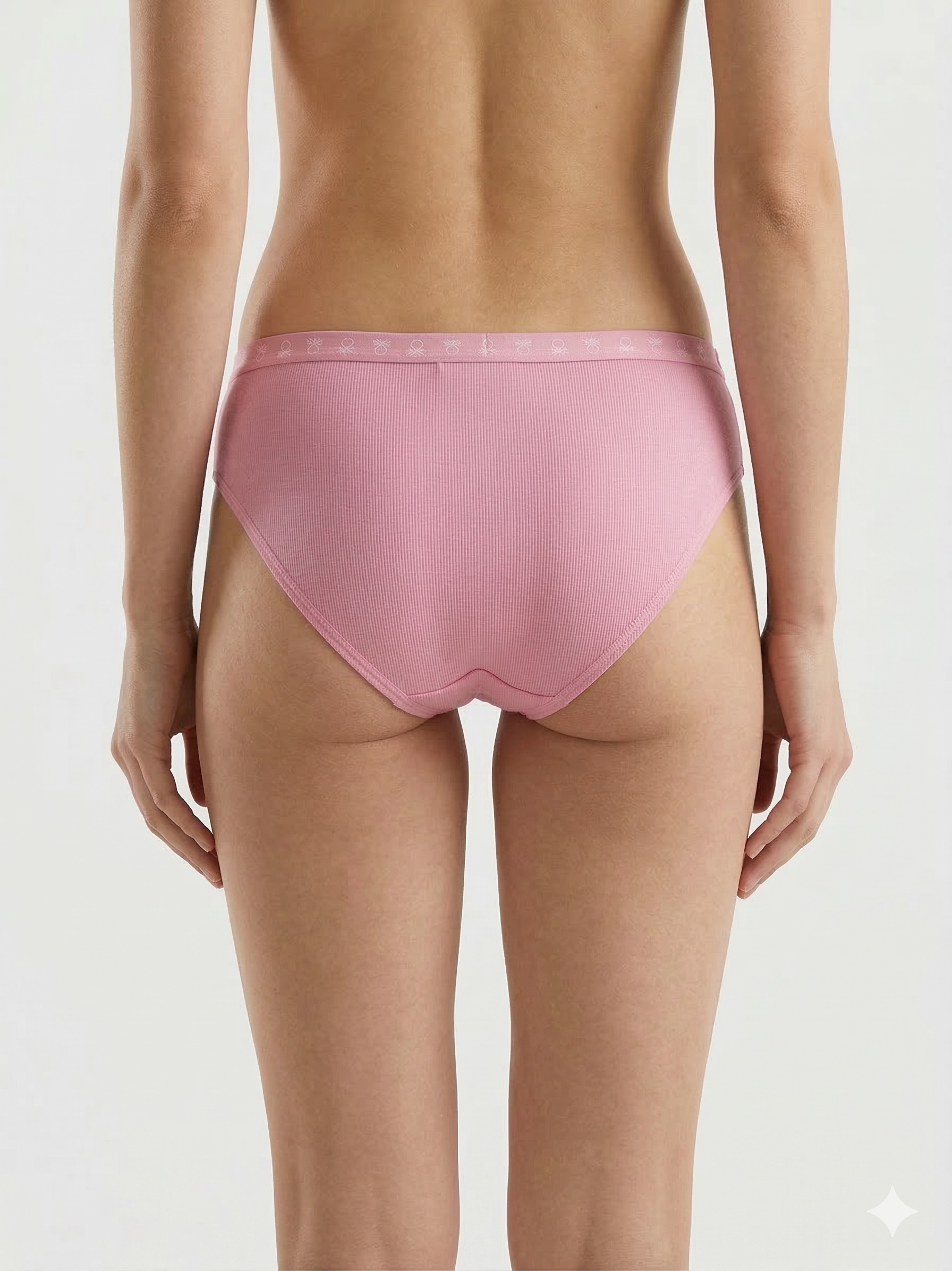 Benetton Women’s Cotton Elastane Hipster Panty Pack 23P3096ucw01i | 93% Cotton 7% Elastane 904