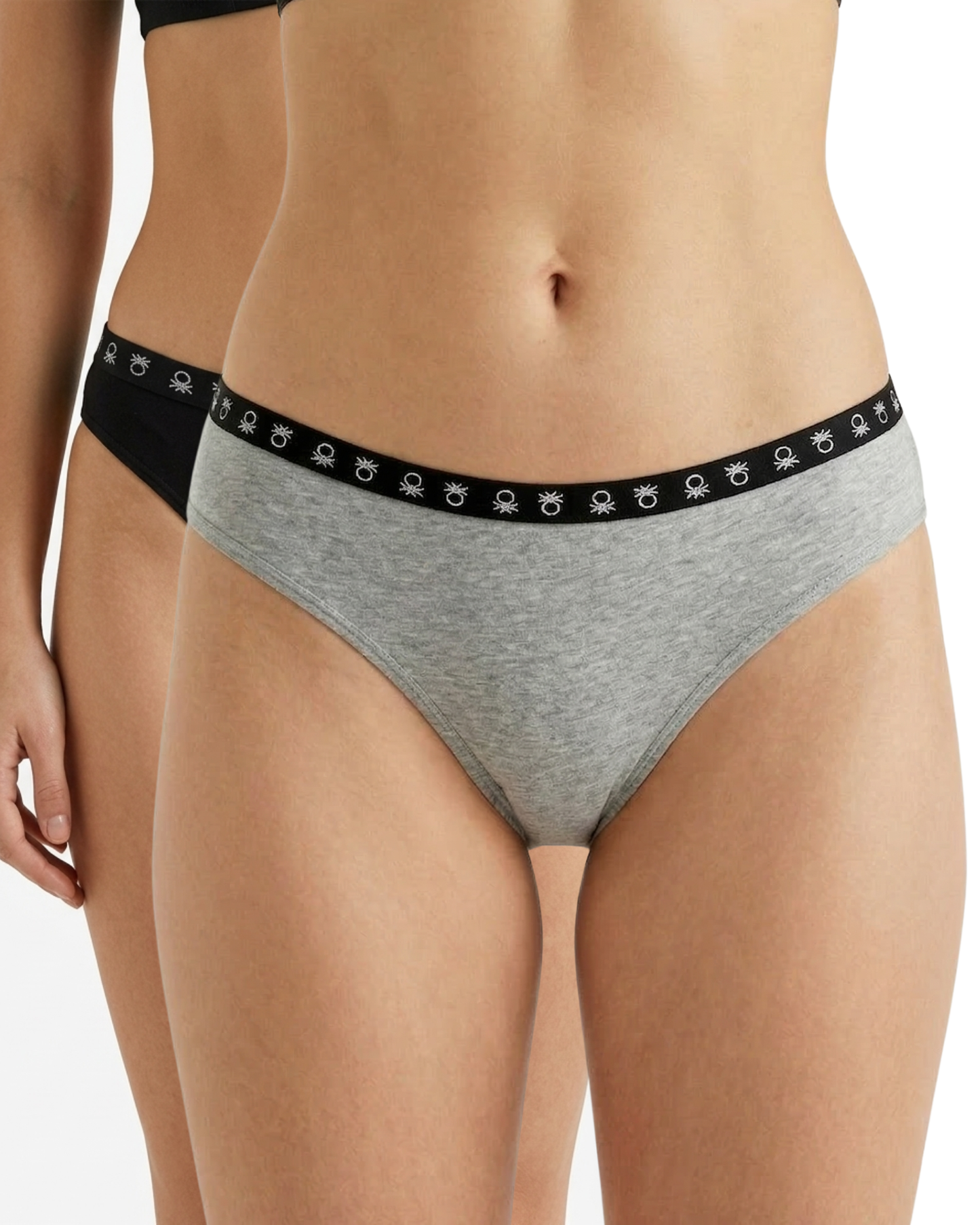 Benetton Women’s Cotton Elastane Bikini Panty Pack 23P3096ucw02i | 93% Cotton 7% Elastane 903