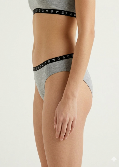 Benetton Women’s Cotton Elastane Bikini Panty Pack 23P3096ucw02i | 93% Cotton 7% Elastane 903