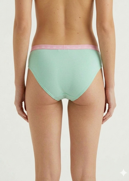 Benetton Women’s Cotton Elastane Bikini Panty Pack 23P3096ucw02i | 93% Cotton 7% Elastane 904