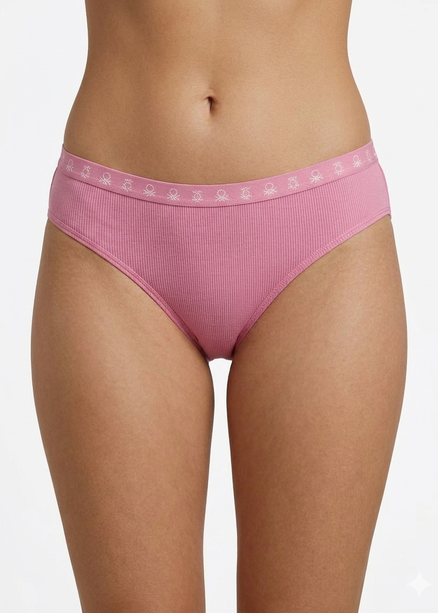 Benetton Women’s Cotton Elastane Bikini Panty Pack 23P3096ucw02i | 93% Cotton 7% Elastane 904