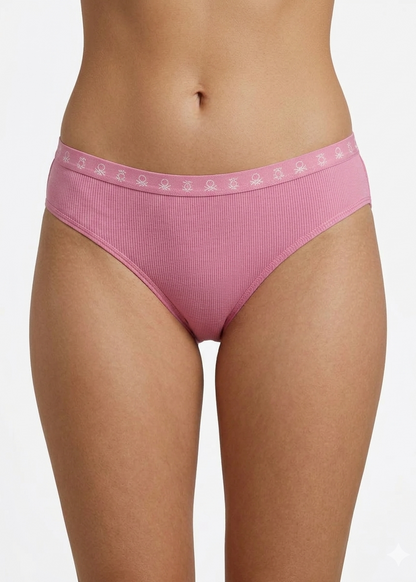 Benetton Women’s Cotton Elastane Bikini Panty Pack 23P3096ucw02i | 93% Cotton 7% Elastane 904