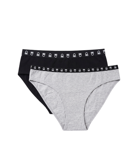 Benetton Women’s Cotton Elastane Hipster Panty Pack 23P3096ucw20i | 93% Cotton 7% Elastane 903