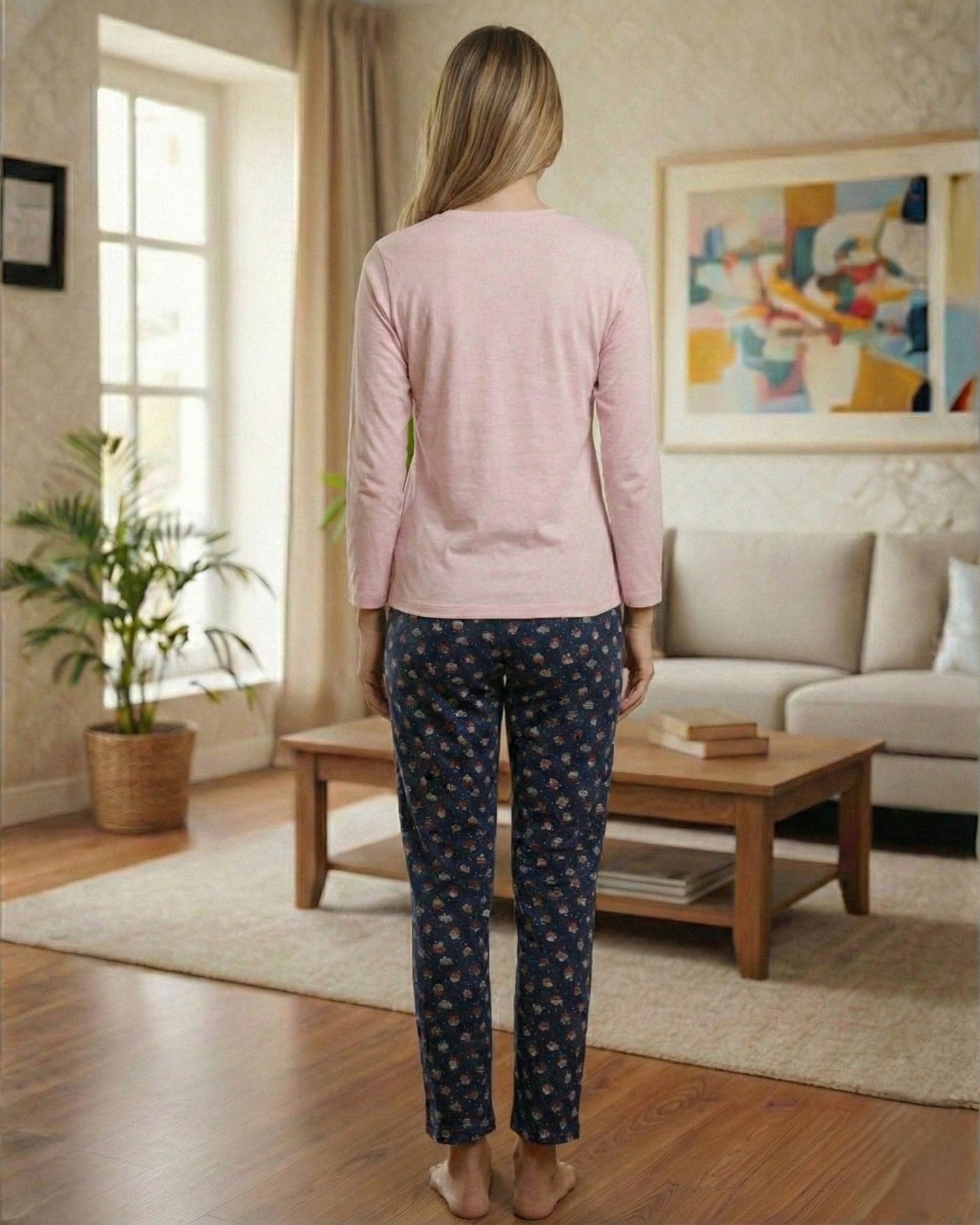 Vieviana Women’s PJ Set Nightwear | Soft Cotton Two-Piece Night Suit | EV14102