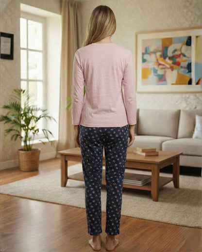 Vieviana Women’s PJ Set Nightwear | Soft Cotton Two-Piece Night Suit | EV14102