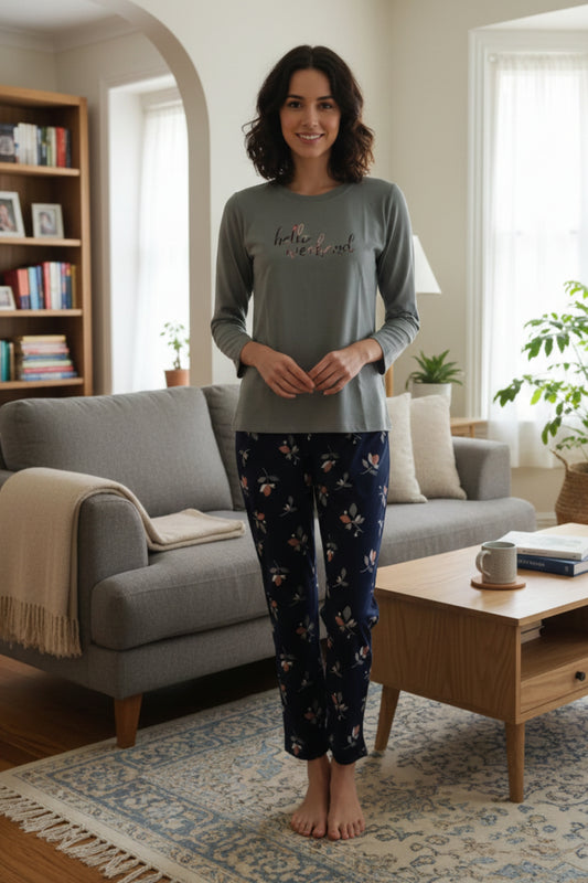 Vieviana Women’s PJ Set Nightwear | Soft & Breathable Sleepwear | Comfortable Lounge Set | EV14104