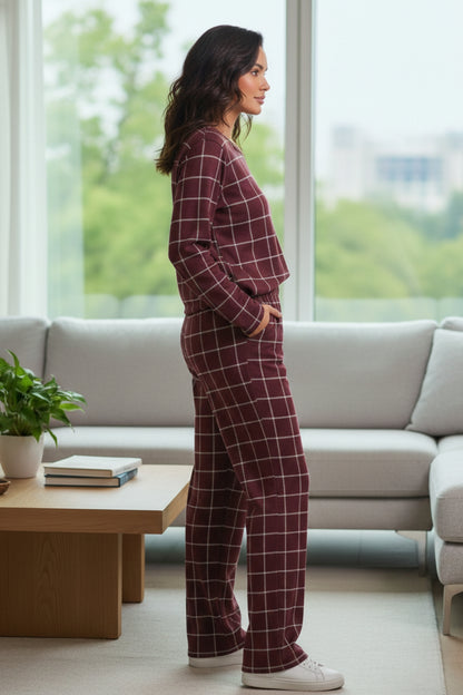 Vieviana Women’s Full Sleeves PJ Set | Soft Comfortable Nightwear | EV14113