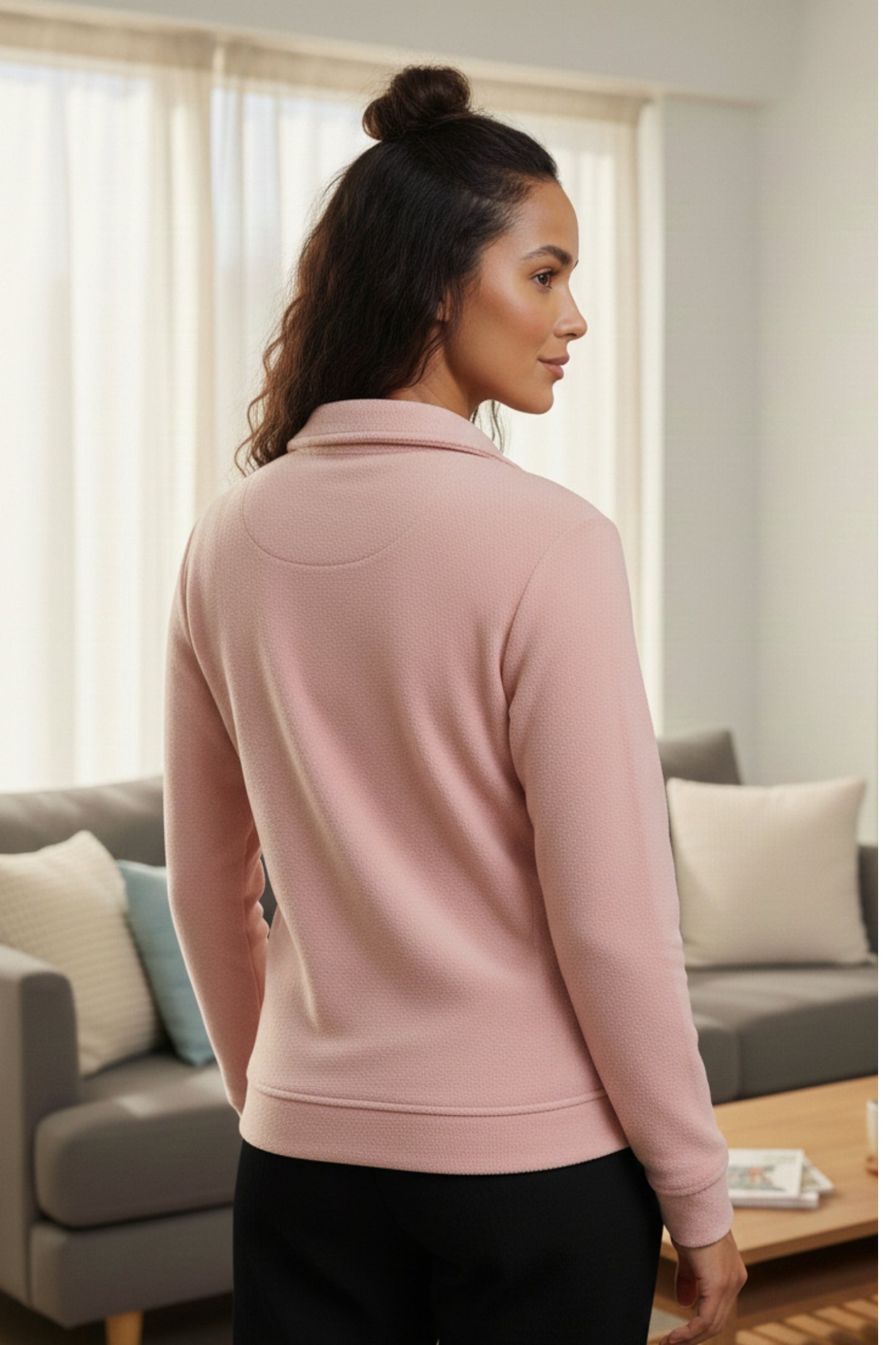 Vieviana Women’s Athleisure Jacket | Winter Zip-Up Jacket | Cotton Rich Warm Outerwear | EV614