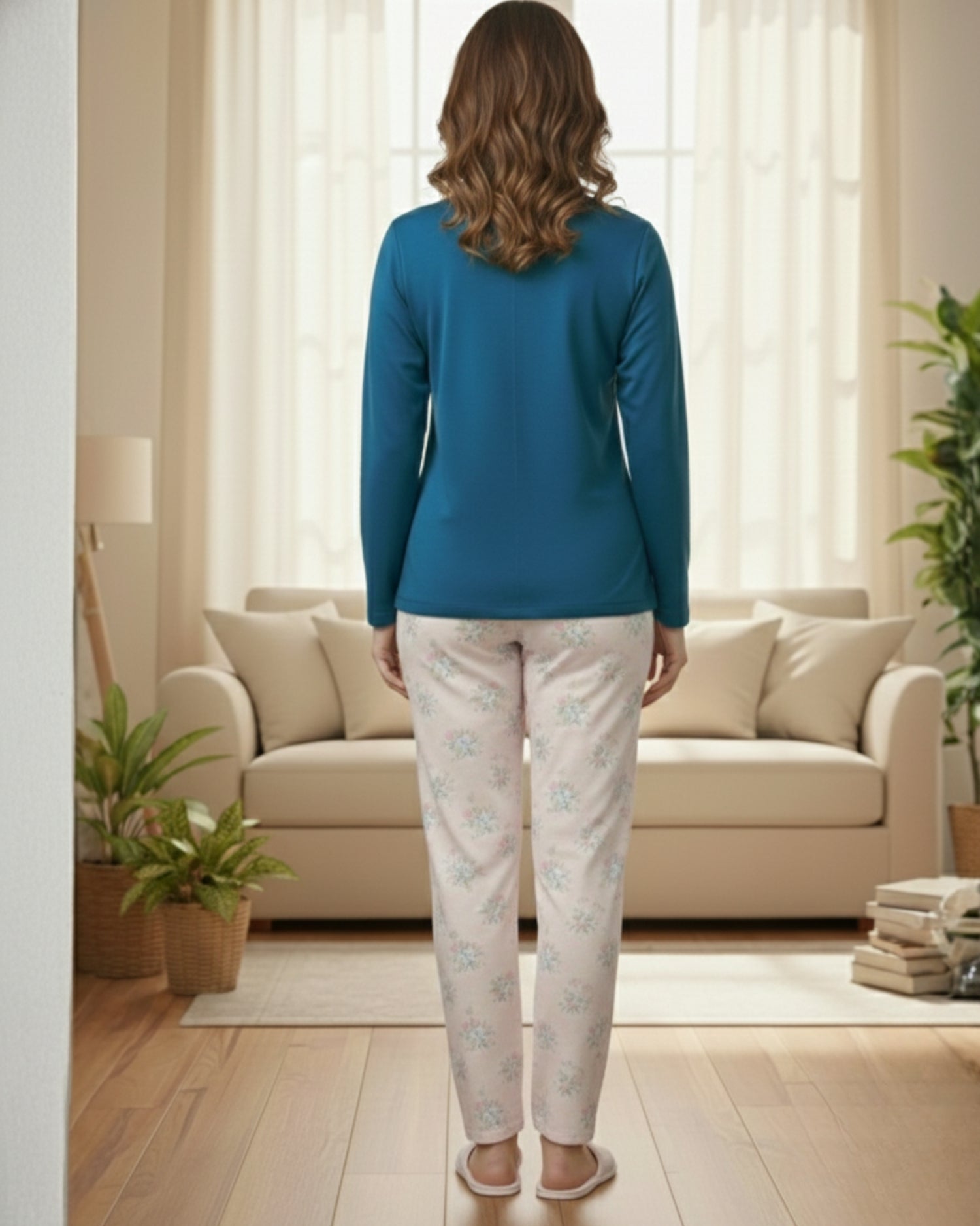 Fablush Womens Pj Set Full Sleeves Nightwear | 100 % Cotton | Fb14119