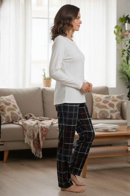 Fablush Women’s Pj Set Nightwear | Waffle Knit Cotton Rich | Full Sleeves Loungewear Set | FB14120