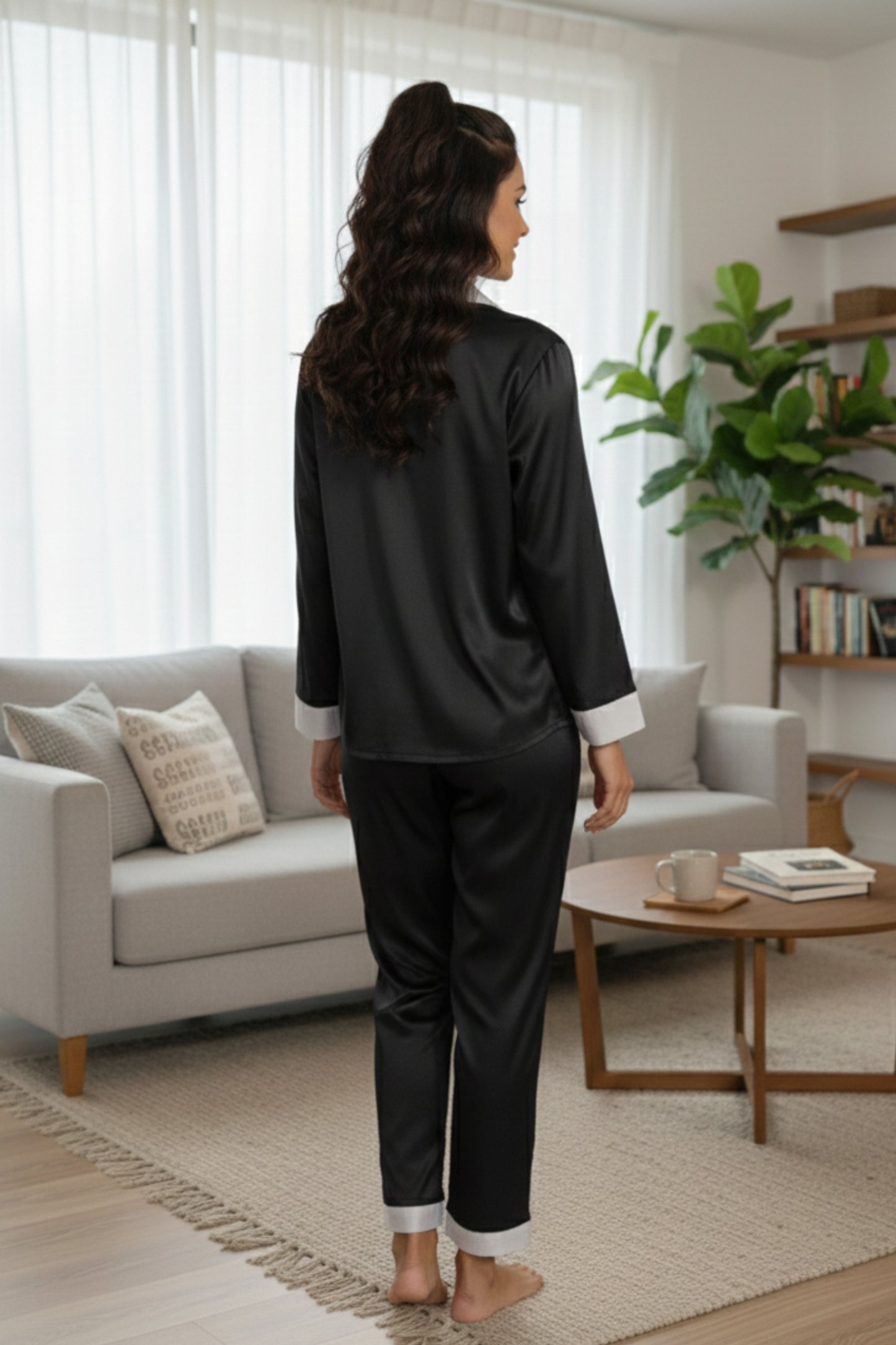 Fablush Women's Satin Nightsuit Bridal Nightwear | Luxe Satin | FB501