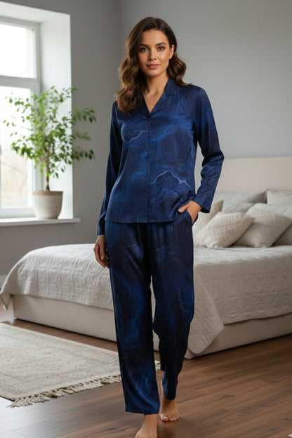 Fablush Women's Satin Nightsuit Bridal Nightwear | Luxe Satin | FB501