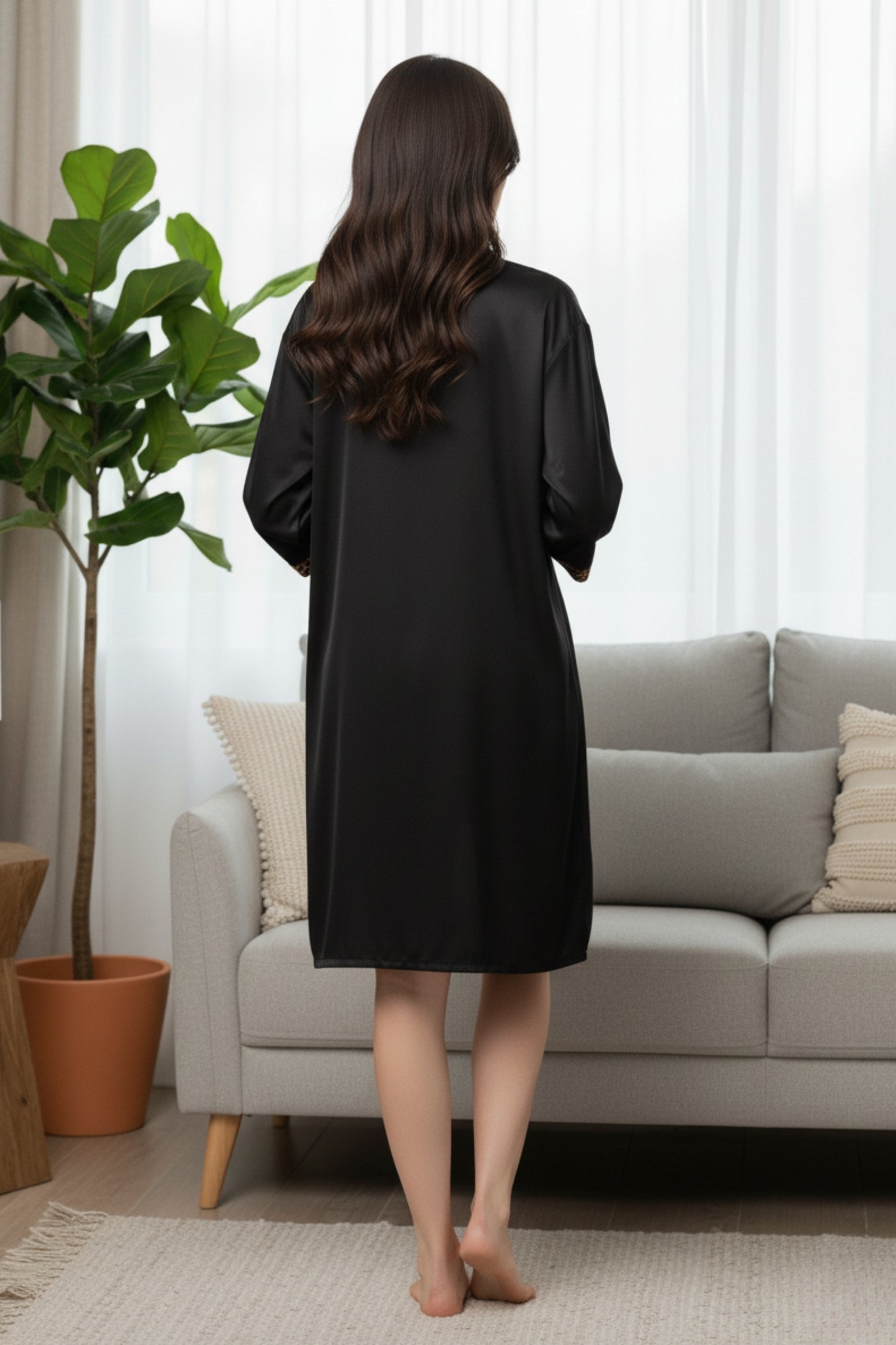 Fablush Women’s 3-Piece Satin Bridal Nightwear Set | Luxury Nighty, Robe & Slip | FB515