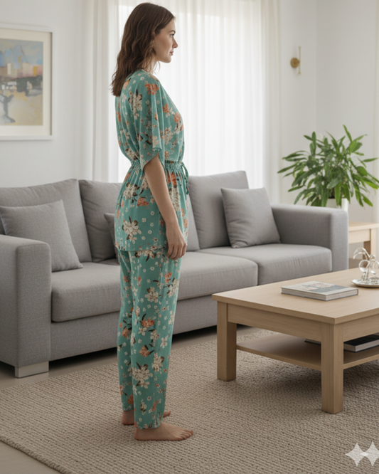 Fablush Women's Short Kaftan Nightwear | Fb15007