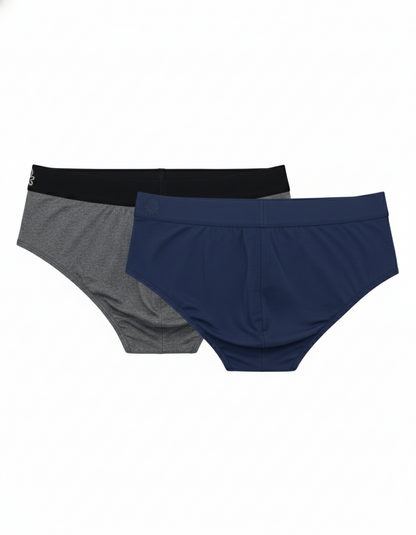 Benetton Men’s 100% Cotton Brief 01C3096ula02i Pack of 2 | Soft Breathable Everyday Underwear