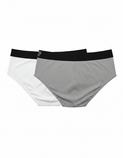 Benetton Men’s 100% Cotton Brief 01C3096ula02i Pack of 2 | Soft Breathable Everyday Underwear
