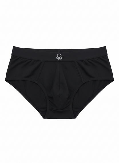 Benetton Men’s Cotton Elastane Brief 01C3096ula06i Pack of 2 | 93% Cotton 7% Elastane Stretch Underwear