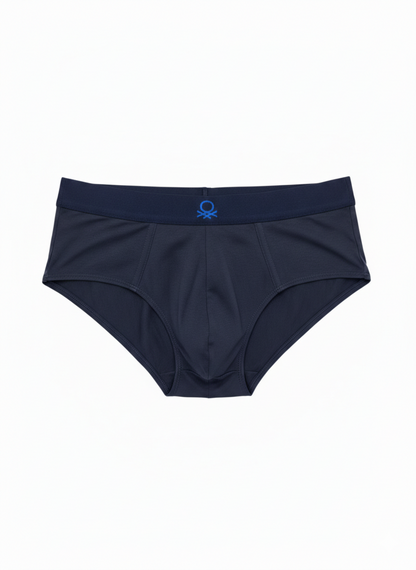 Benetton Men’s Cotton Elastane Brief 01C3096ula06i Pack of 2 | 93% Cotton 7% Elastane Stretch Underwear