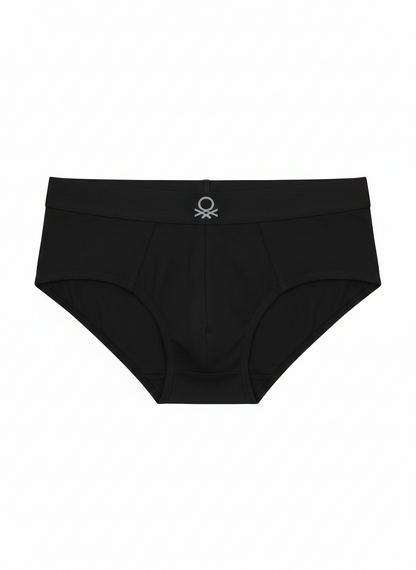 Benetton Men’s Cotton Elastane Brief 01C3096ula06i Pack of 2 | 93% Cotton 7% Elastane Stretch Underwear