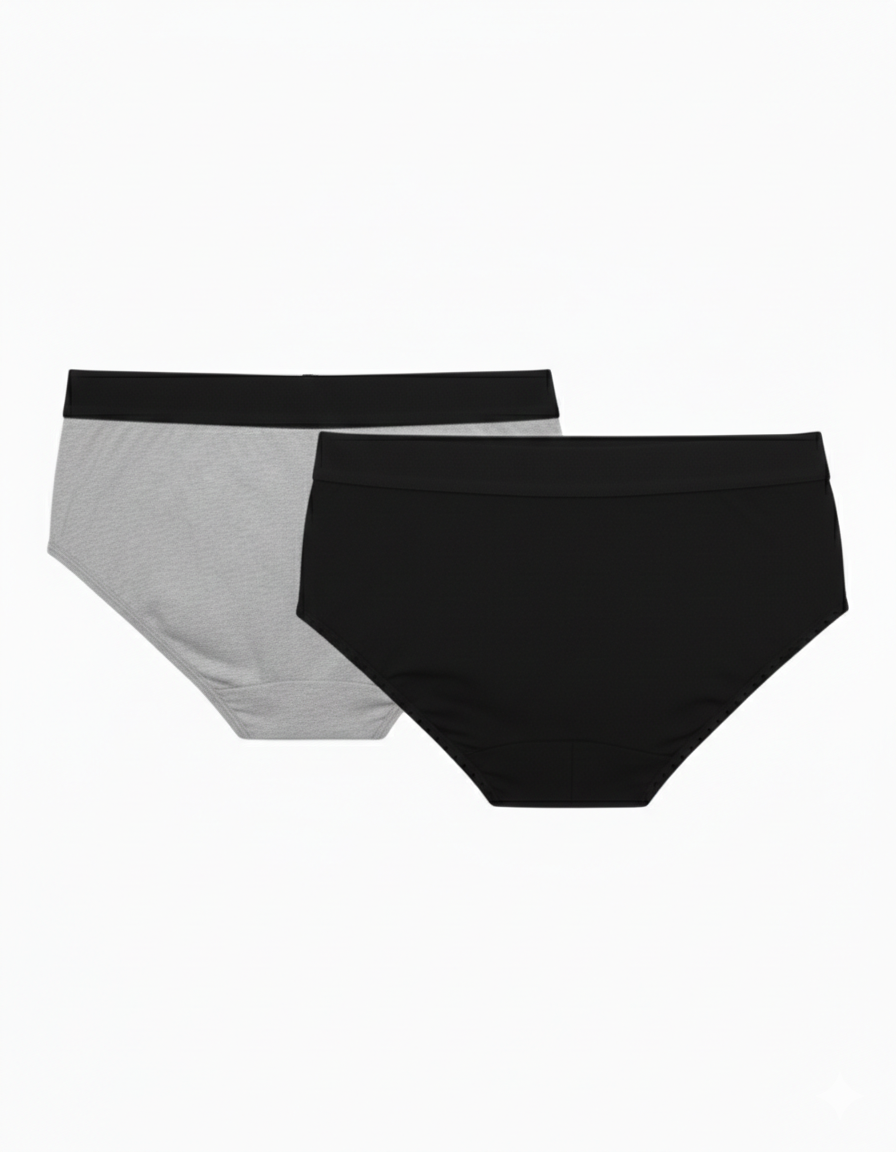 Benetton Men’s Cotton Elastane Brief 01C3096ula06i Pack of 2 | 93% Cotton 7% Elastane Stretch Underwear