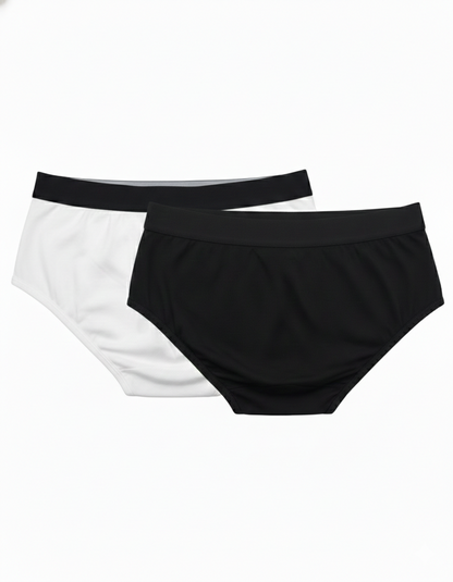 Benetton Men’s Cotton Elastane Brief 01C3096ula06i Pack of 2 | 93% Cotton 7% Elastane Stretch Underwear