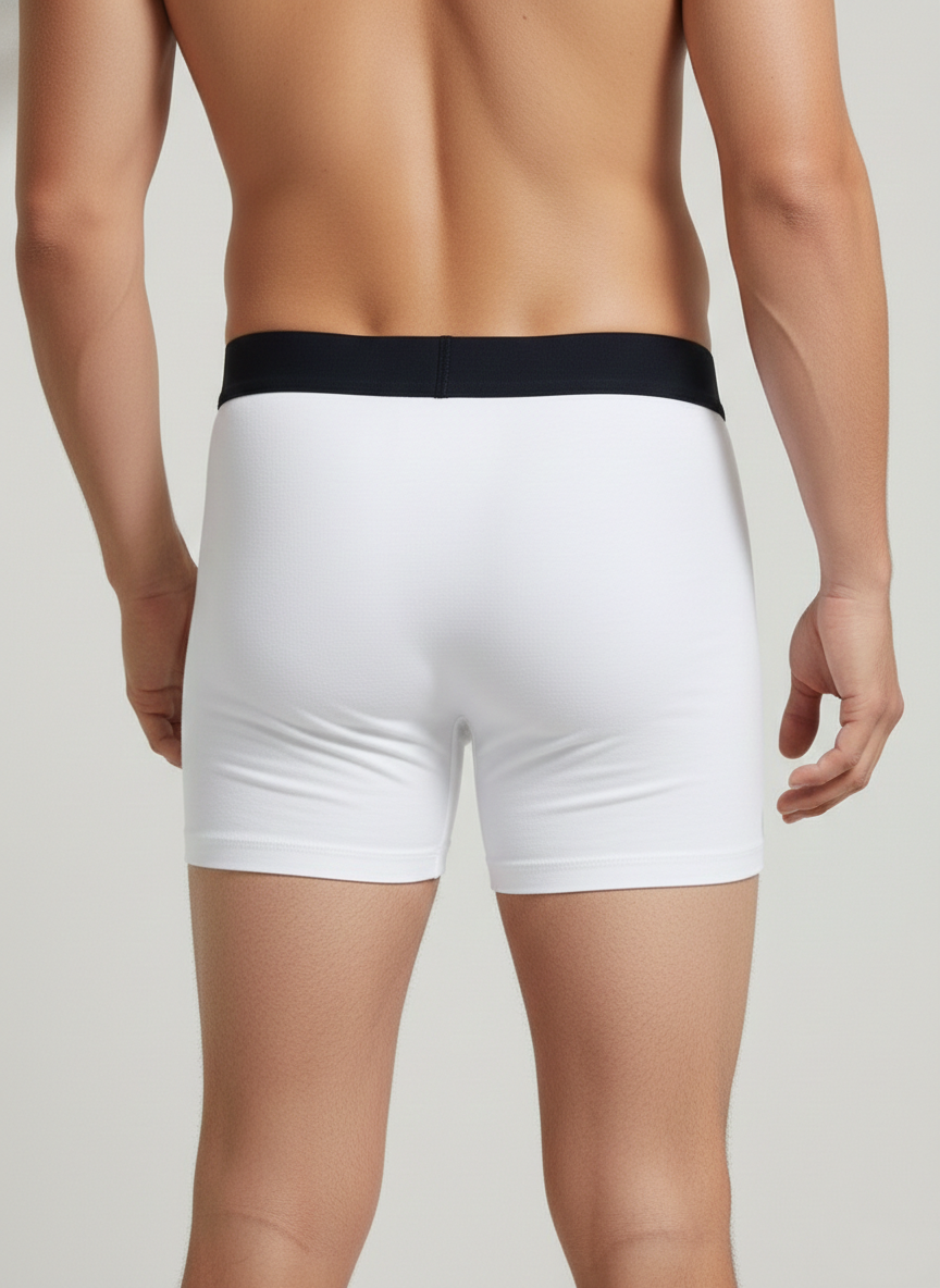 Benetton Men’s Cotton Elastane Trunk 01C3096ula07i | 93% Cotton 7% Elastane | Stretch Fit Premium Underwear