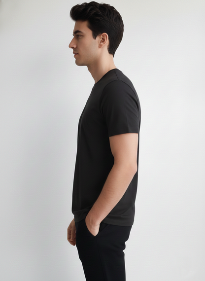 Benetton Men’s Athleisure T-Shirt 01C3096ula17i | 60% Cotton 40% Poly | Soft Breathable Casual Wear