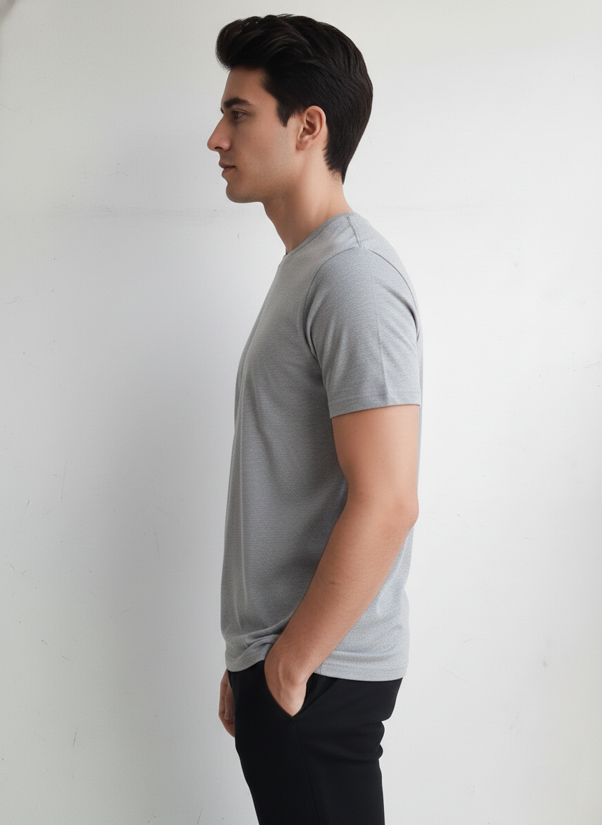 Benetton Men’s Athleisure T-Shirt 01C3096ula17i | 60% Cotton 40% Poly | Soft Breathable Casual Wear