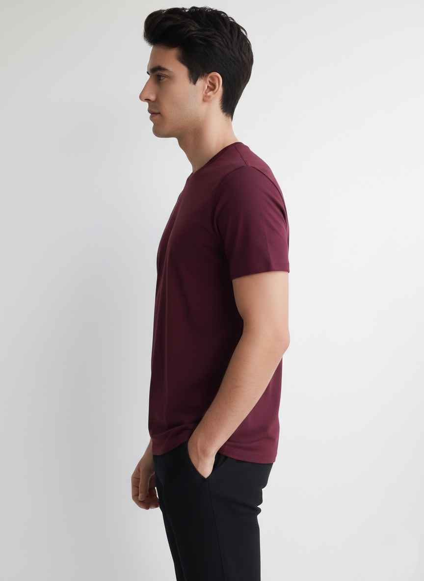Benetton Men’s Athleisure T-Shirt 01C3096ula17i | 60% Cotton 40% Poly | Soft Breathable Casual Wear
