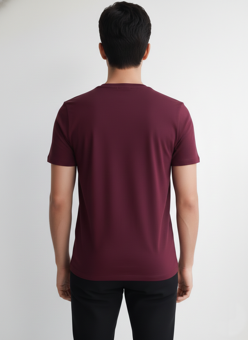 Benetton Men’s Athleisure T-Shirt 01C3096ula17i | 60% Cotton 40% Poly | Soft Breathable Casual Wear