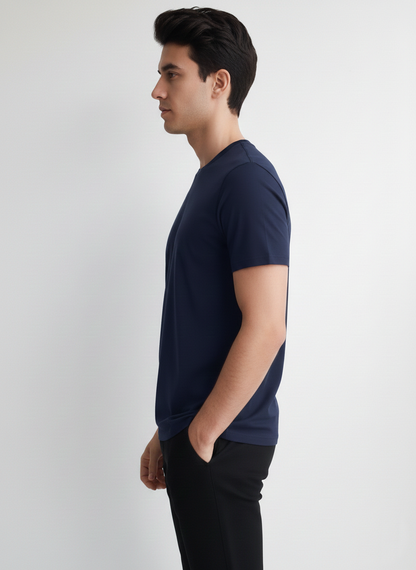 Benetton Men’s Athleisure T-Shirt 01C3096ula17i | 60% Cotton 40% Poly | Soft Breathable Casual Wear